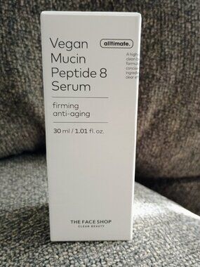 BNIB THE FACE SHOP VEGAN MUCIN PEPTIDE 8 SERUM FULL SIZE